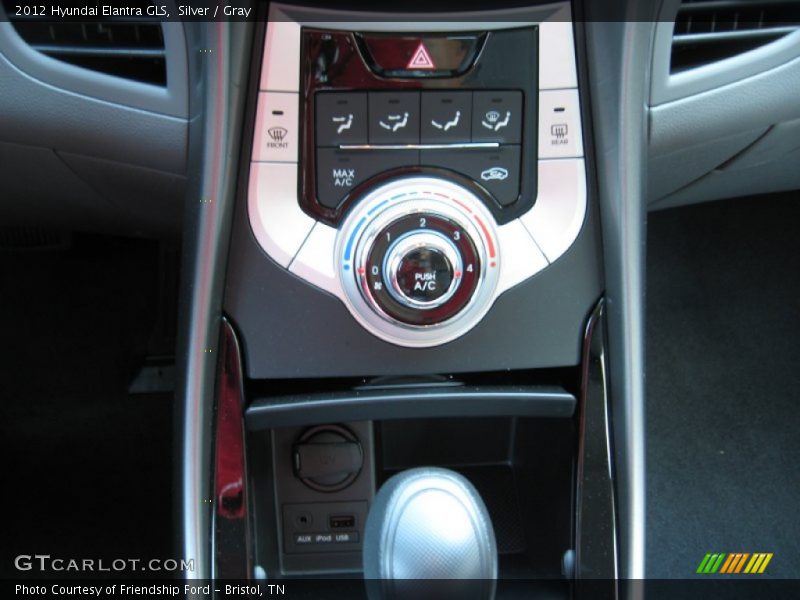 Controls of 2012 Elantra GLS