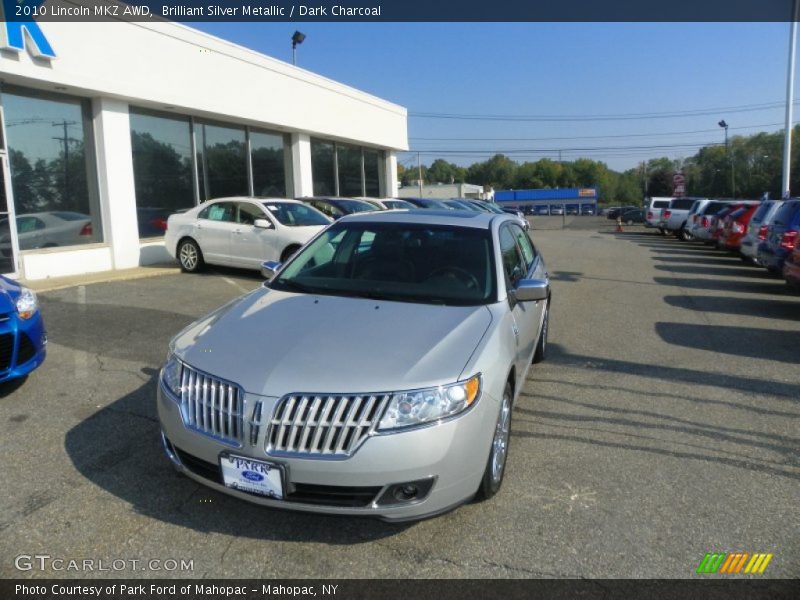Brilliant Silver Metallic / Dark Charcoal 2010 Lincoln MKZ AWD