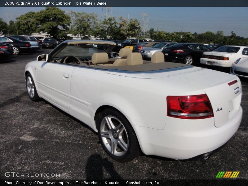  2008 A4 2.0T quattro Cabriolet Ibis White