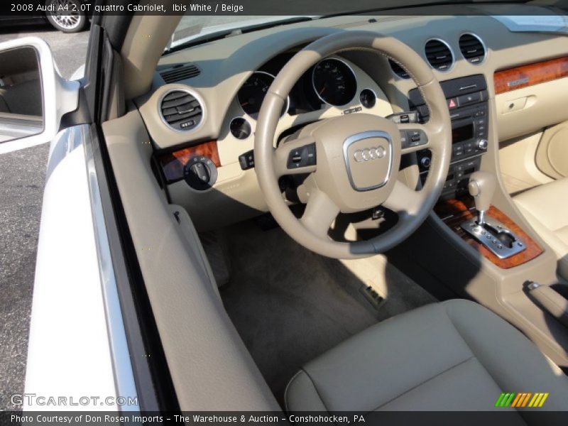 Dashboard of 2008 A4 2.0T quattro Cabriolet