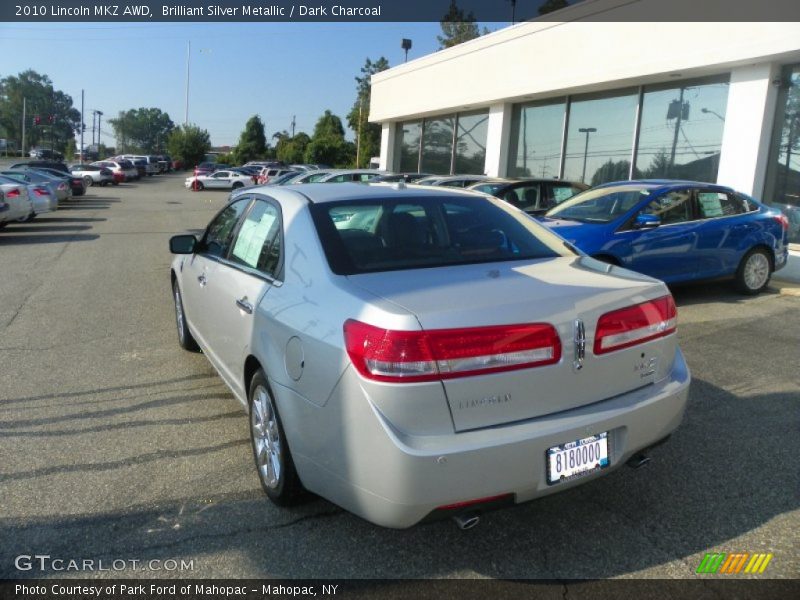 Brilliant Silver Metallic / Dark Charcoal 2010 Lincoln MKZ AWD