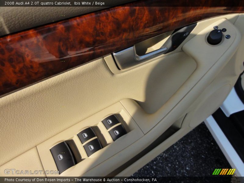Ibis White / Beige 2008 Audi A4 2.0T quattro Cabriolet