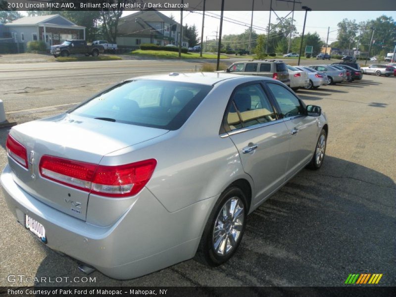 Brilliant Silver Metallic / Dark Charcoal 2010 Lincoln MKZ AWD