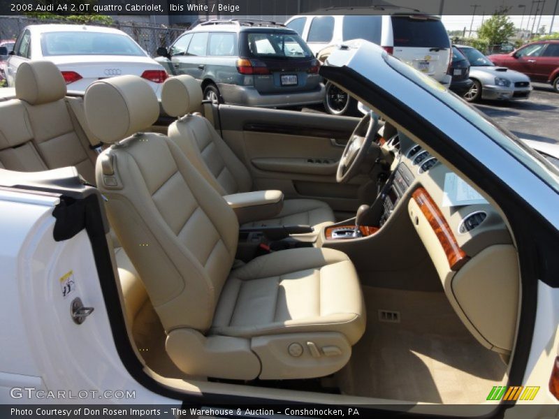 Ibis White / Beige 2008 Audi A4 2.0T quattro Cabriolet