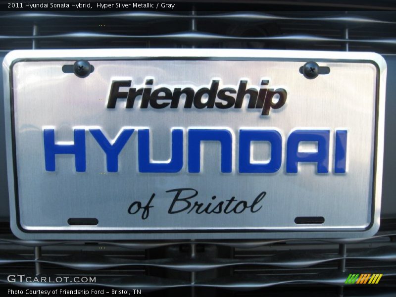 Hyper Silver Metallic / Gray 2011 Hyundai Sonata Hybrid