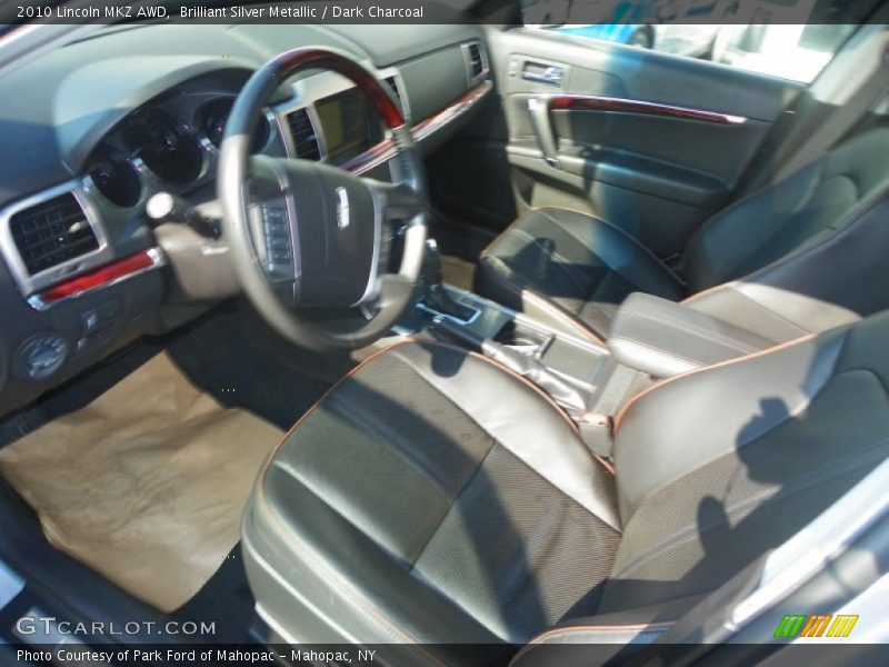 Brilliant Silver Metallic / Dark Charcoal 2010 Lincoln MKZ AWD