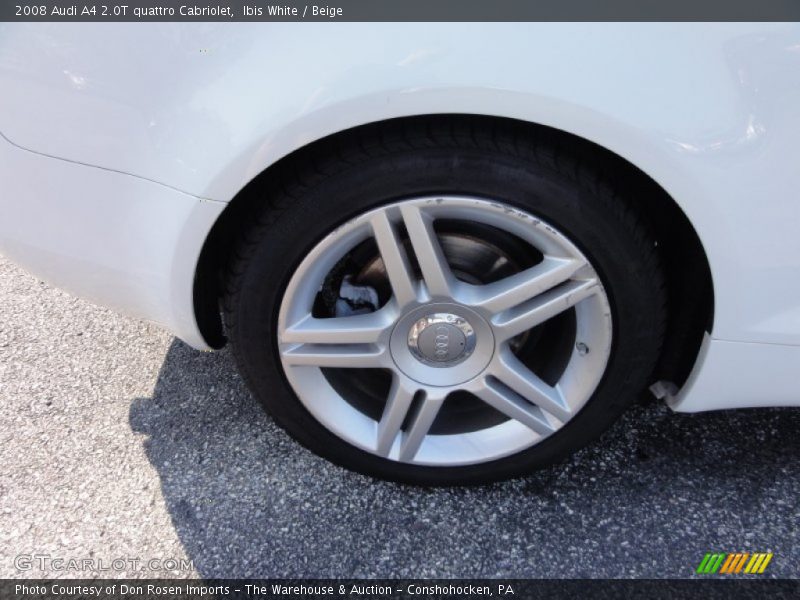 Ibis White / Beige 2008 Audi A4 2.0T quattro Cabriolet