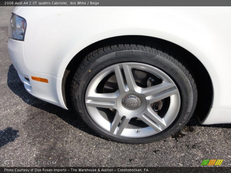 Ibis White / Beige 2008 Audi A4 2.0T quattro Cabriolet