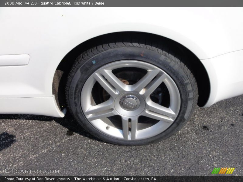 Ibis White / Beige 2008 Audi A4 2.0T quattro Cabriolet