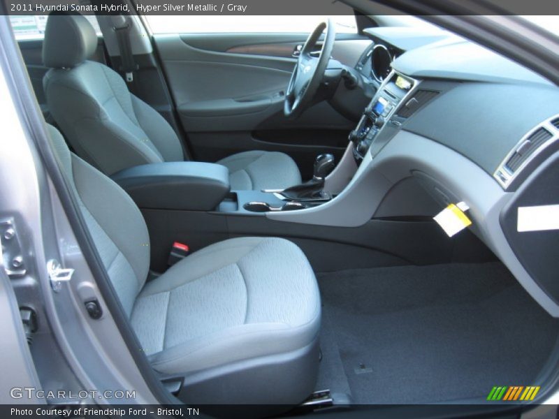 Hyper Silver Metallic / Gray 2011 Hyundai Sonata Hybrid