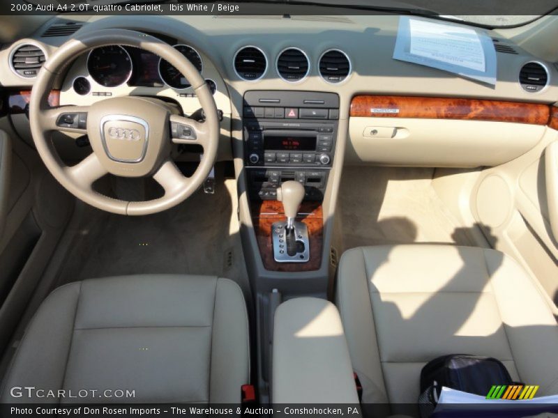 Dashboard of 2008 A4 2.0T quattro Cabriolet