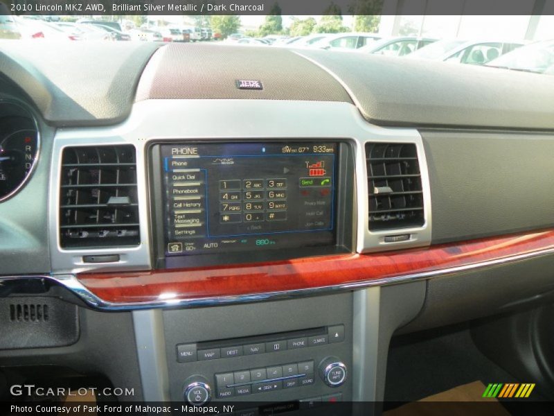 Brilliant Silver Metallic / Dark Charcoal 2010 Lincoln MKZ AWD