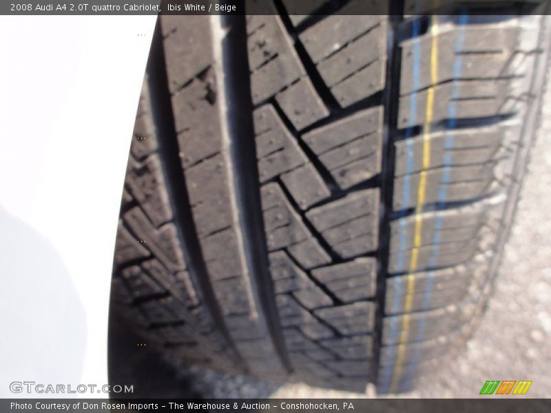 Ibis White / Beige 2008 Audi A4 2.0T quattro Cabriolet