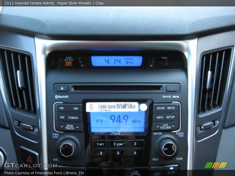 Hyper Silver Metallic / Gray 2011 Hyundai Sonata Hybrid