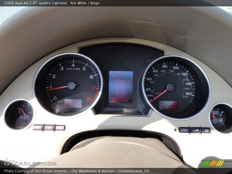 Ibis White / Beige 2008 Audi A4 2.0T quattro Cabriolet