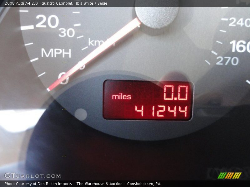 Ibis White / Beige 2008 Audi A4 2.0T quattro Cabriolet