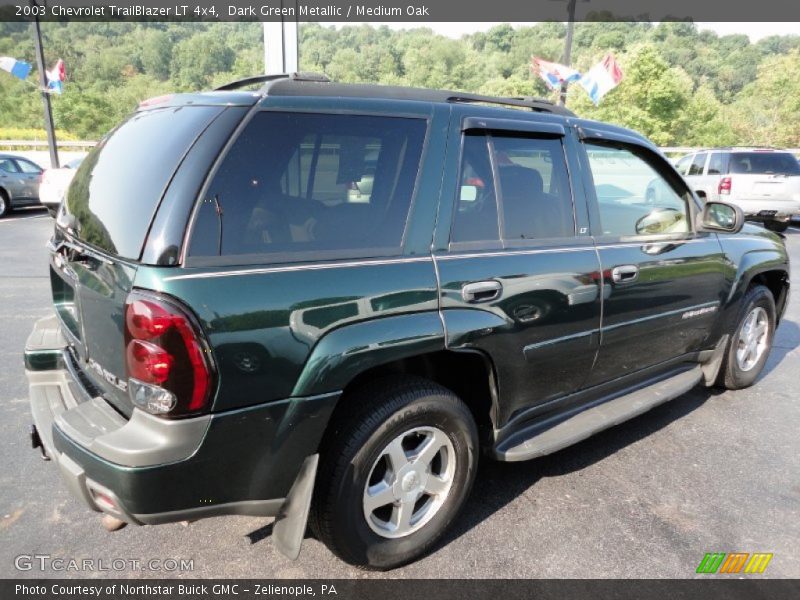 Dark Green Metallic / Medium Oak 2003 Chevrolet TrailBlazer LT 4x4