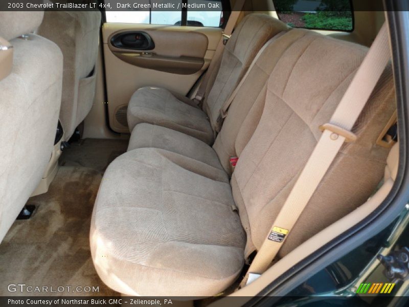 Dark Green Metallic / Medium Oak 2003 Chevrolet TrailBlazer LT 4x4