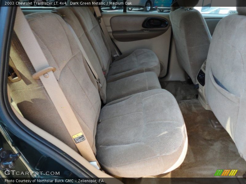 Dark Green Metallic / Medium Oak 2003 Chevrolet TrailBlazer LT 4x4