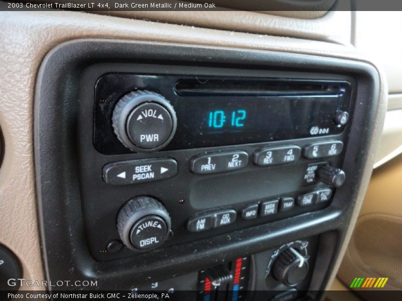 Dark Green Metallic / Medium Oak 2003 Chevrolet TrailBlazer LT 4x4