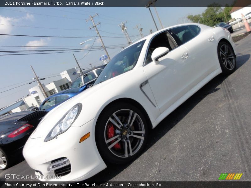 Carrara White / Black 2011 Porsche Panamera Turbo