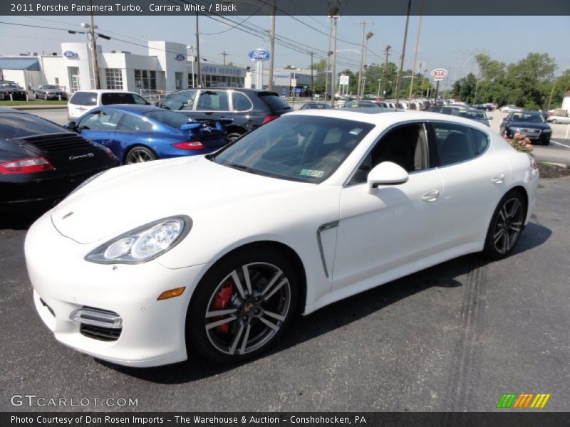 Carrara White / Black 2011 Porsche Panamera Turbo