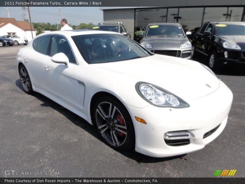 Carrara White / Black 2011 Porsche Panamera Turbo