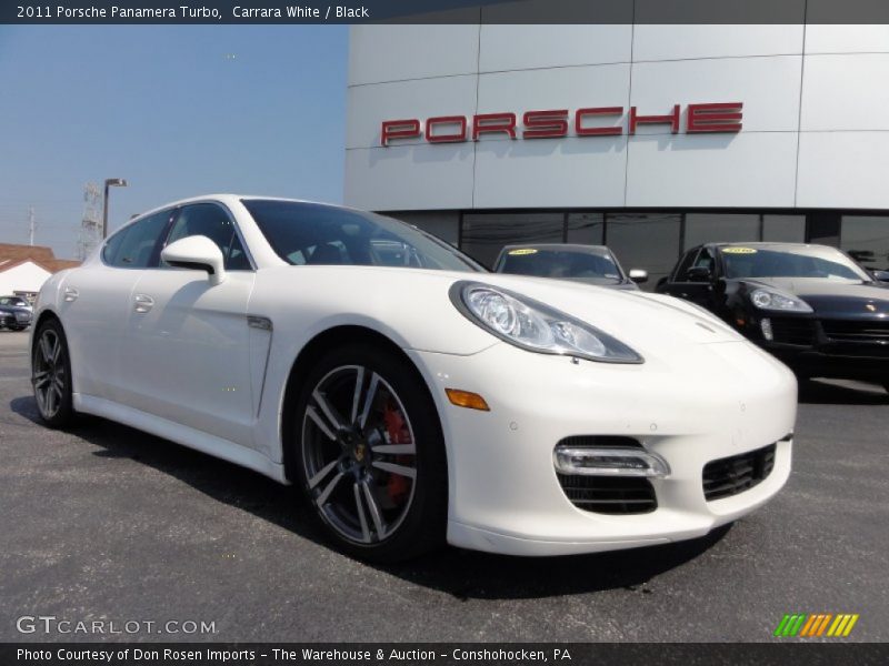 Carrara White / Black 2011 Porsche Panamera Turbo