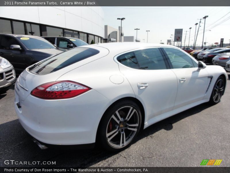 Carrara White / Black 2011 Porsche Panamera Turbo