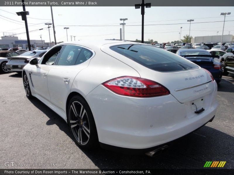 Carrara White / Black 2011 Porsche Panamera Turbo