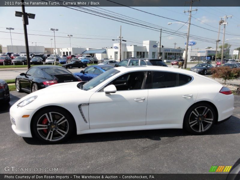 Carrara White / Black 2011 Porsche Panamera Turbo