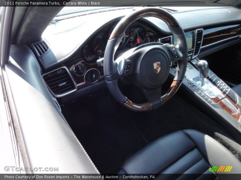 Carrara White / Black 2011 Porsche Panamera Turbo