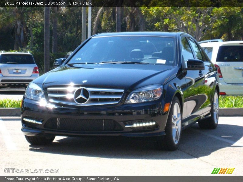 Black / Black 2011 Mercedes-Benz C 300 Sport