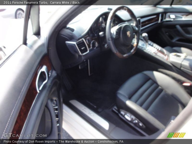 Carrara White / Black 2011 Porsche Panamera Turbo