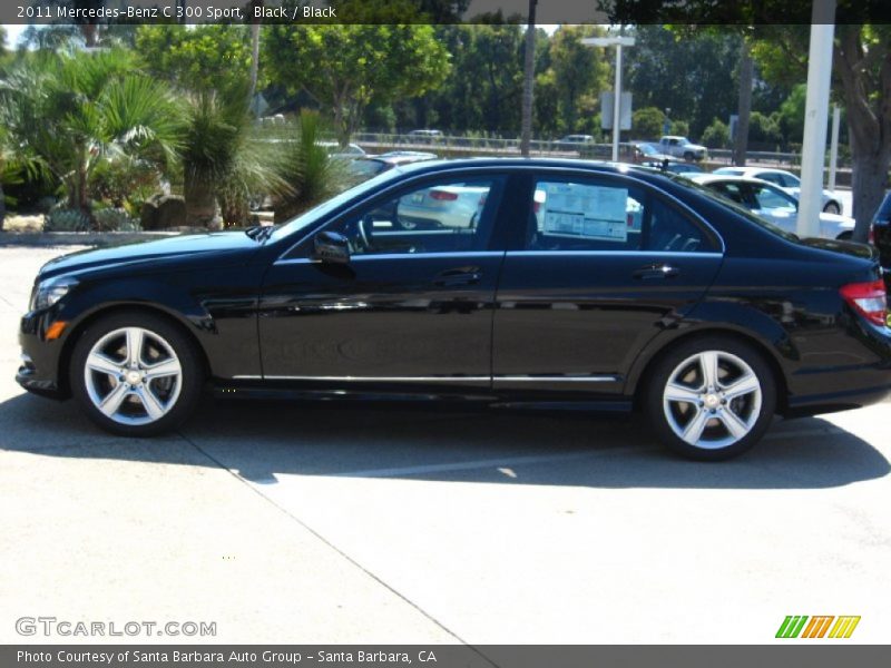 Black / Black 2011 Mercedes-Benz C 300 Sport