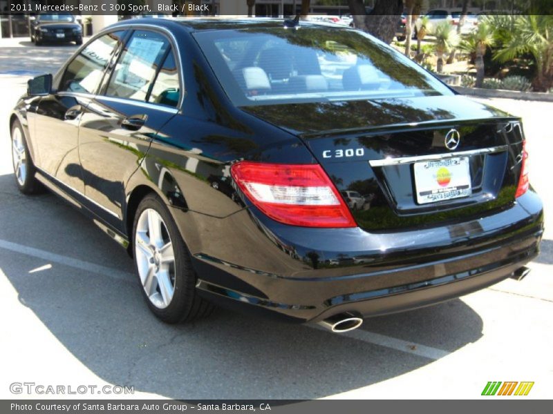 Black / Black 2011 Mercedes-Benz C 300 Sport