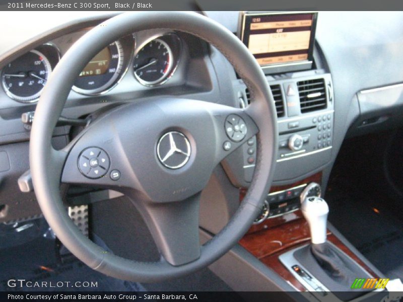 Black / Black 2011 Mercedes-Benz C 300 Sport