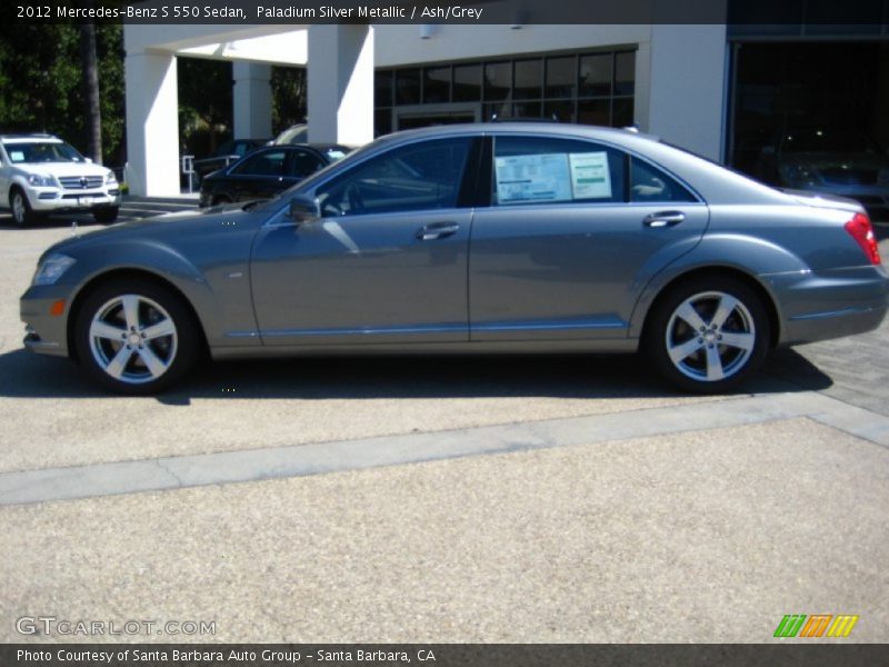 Paladium Silver Metallic / Ash/Grey 2012 Mercedes-Benz S 550 Sedan