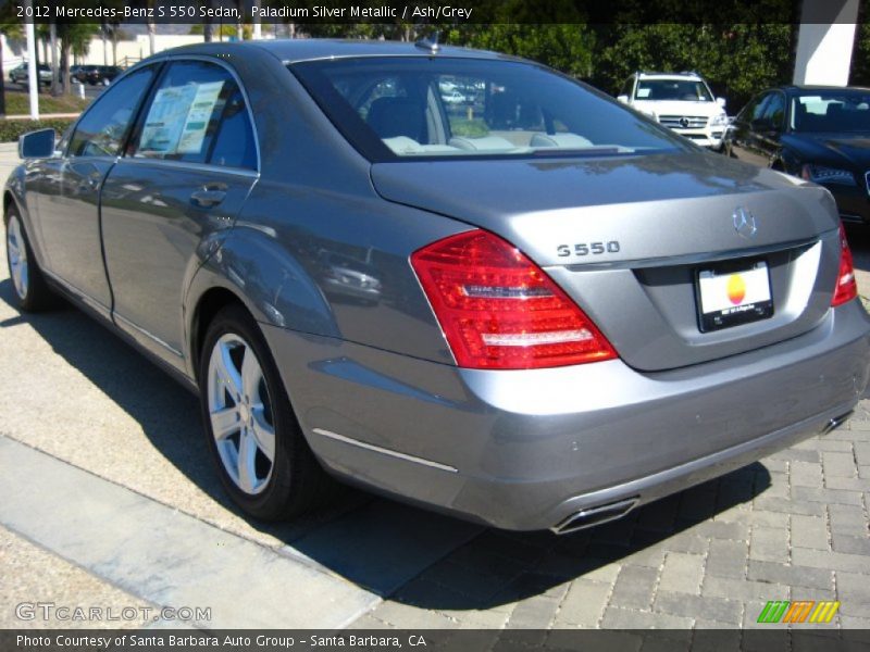 Paladium Silver Metallic / Ash/Grey 2012 Mercedes-Benz S 550 Sedan