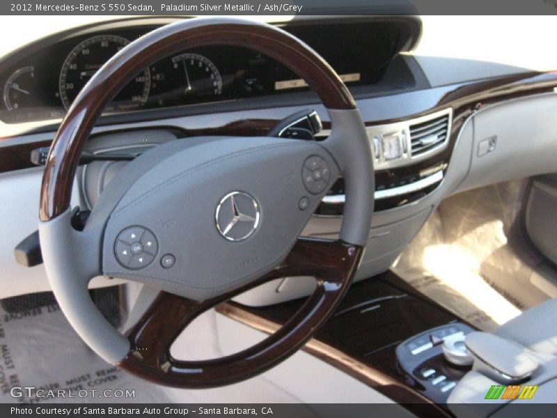 Paladium Silver Metallic / Ash/Grey 2012 Mercedes-Benz S 550 Sedan