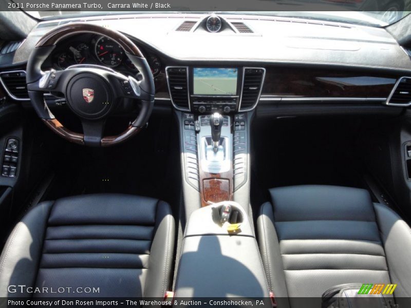 Carrara White / Black 2011 Porsche Panamera Turbo
