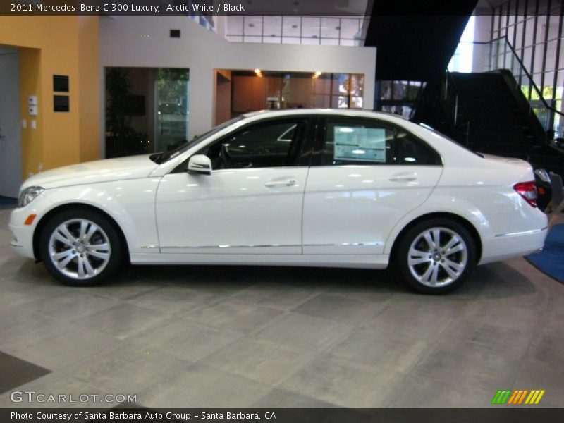 Arctic White / Black 2011 Mercedes-Benz C 300 Luxury