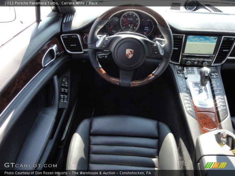 Carrara White / Black 2011 Porsche Panamera Turbo
