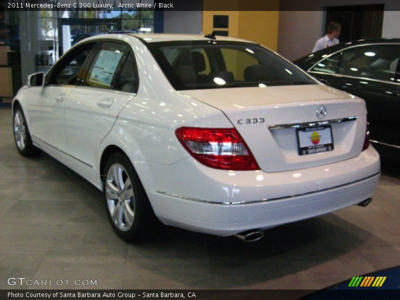 Arctic White / Black 2011 Mercedes-Benz C 300 Luxury