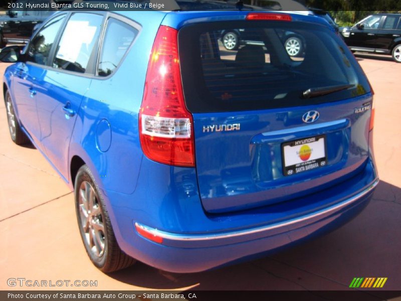 Vivid Blue / Beige 2012 Hyundai Elantra GLS Touring