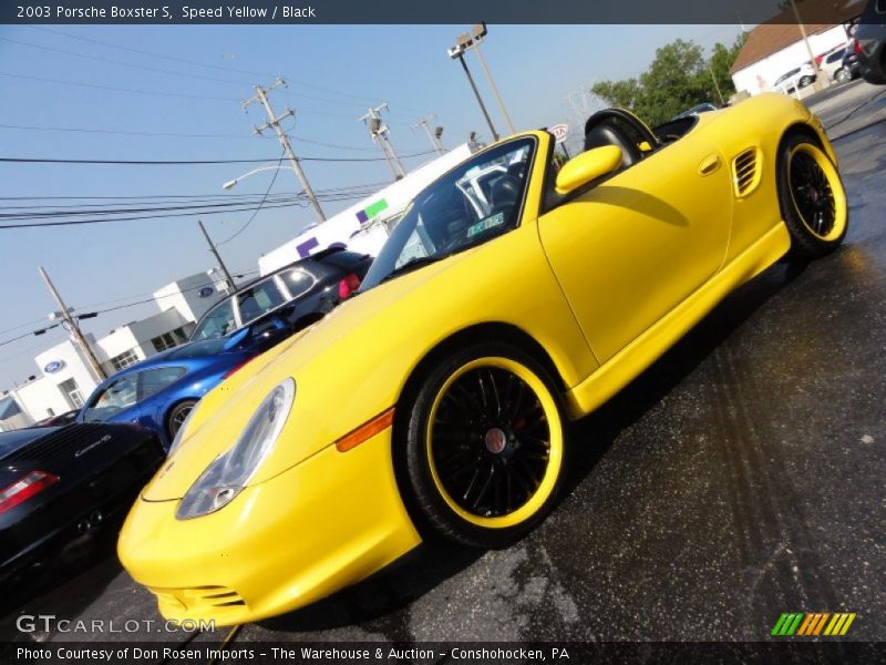 Speed Yellow / Black 2003 Porsche Boxster S