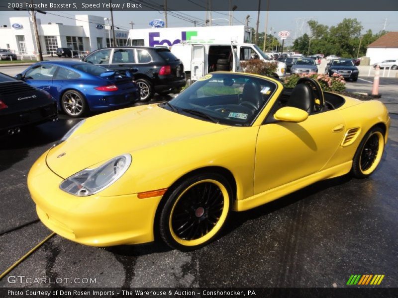 Speed Yellow / Black 2003 Porsche Boxster S