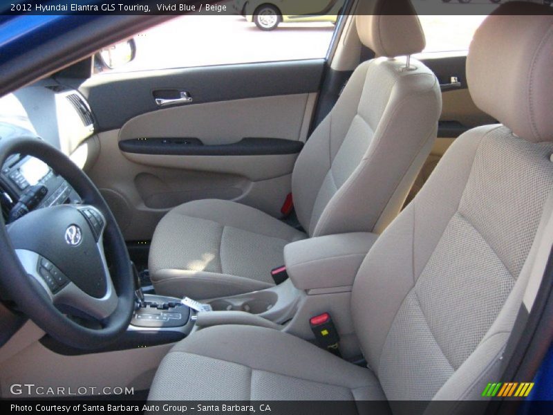 Vivid Blue / Beige 2012 Hyundai Elantra GLS Touring