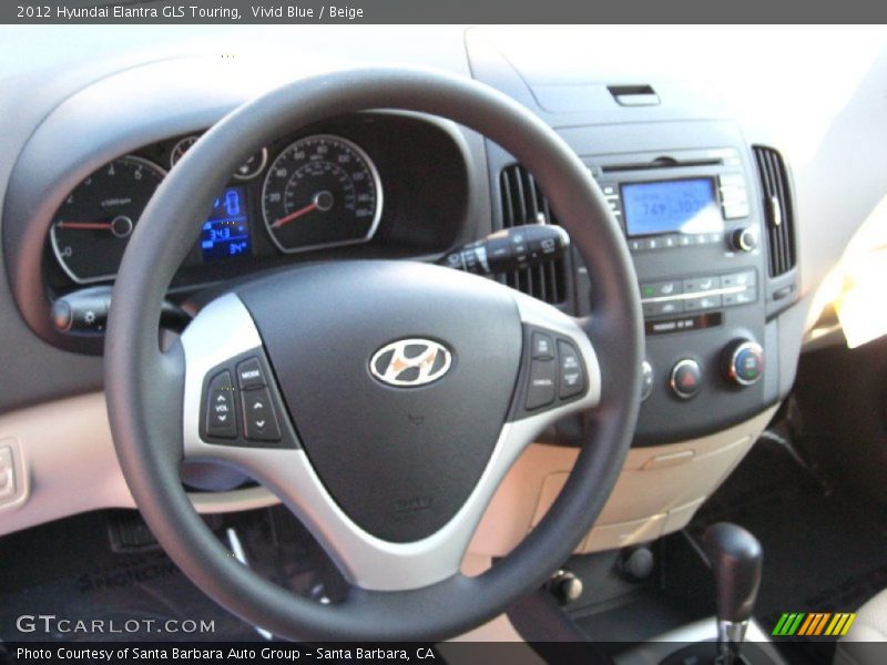 Vivid Blue / Beige 2012 Hyundai Elantra GLS Touring