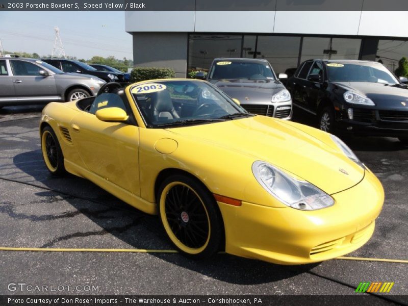 Speed Yellow / Black 2003 Porsche Boxster S